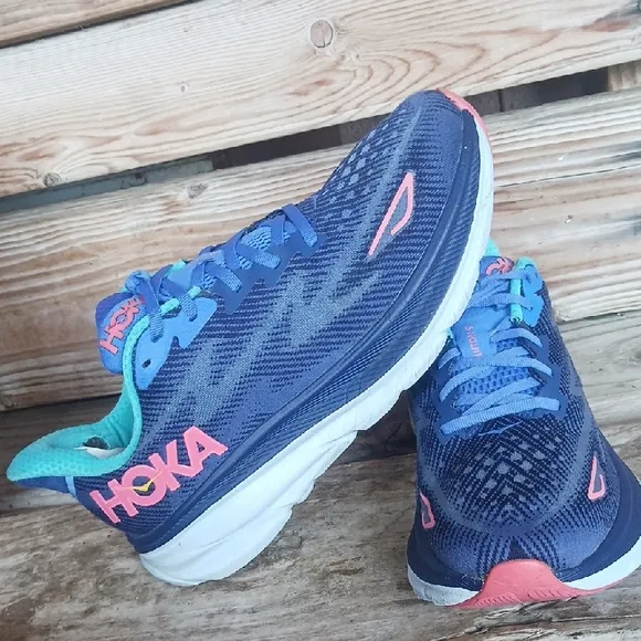 Hoka Clifton 9  Vibrant Running Shoes
