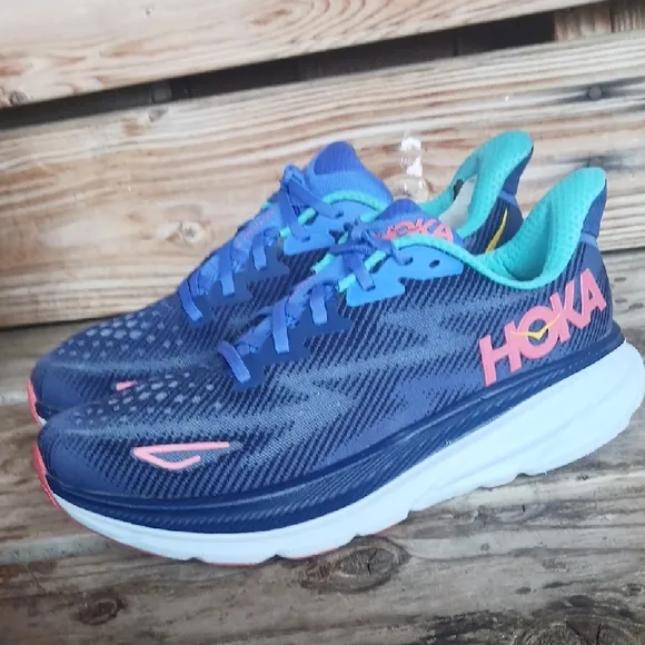 Hoka Clifton 9  Vibrant Running Shoes