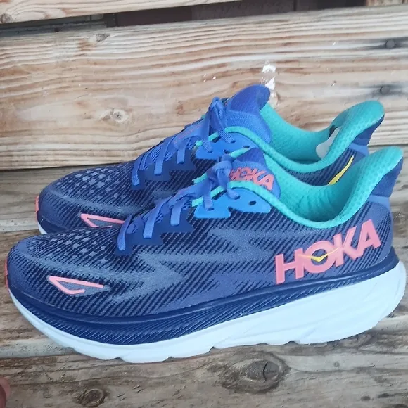 Hoka Clifton 9  Vibrant Running Shoes