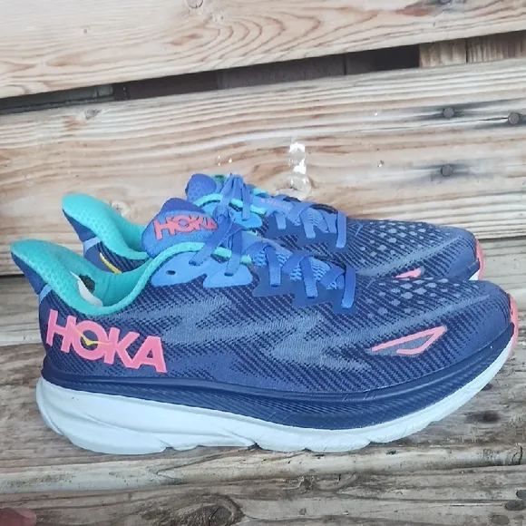 Hoka Clifton 9  Vibrant Running Shoes
