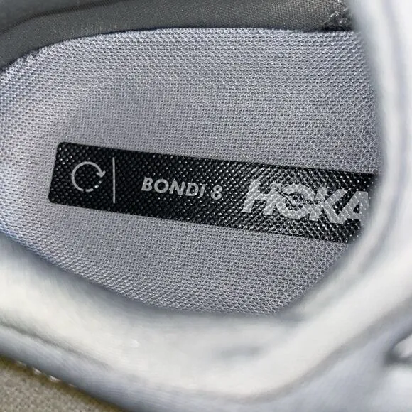 Hoka Hoka Bondi 8 Men’s Athletic Shoes Size 11 EE Gray Running Crosstraining