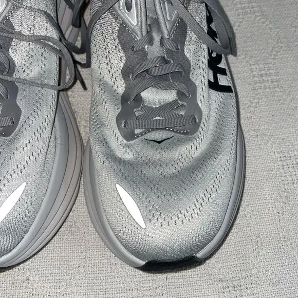 Hoka Hoka Bondi 8 Men’s Athletic Shoes Size 11 EE Gray Running Crosstraining