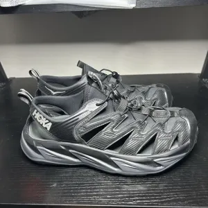 Hoka Hopara Mens Size 10 Black Sandals