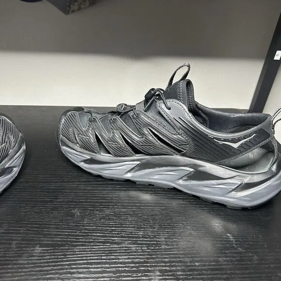 Hoka Hopara Mens Size 10 Black Sandals