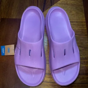 Hoka Lavender Slide Sandals