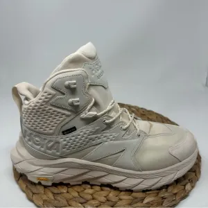 HOKA ONE Anacapa Mid GTX Trail Running Shoes Eggnog Shifting Sand Size 10 Womens