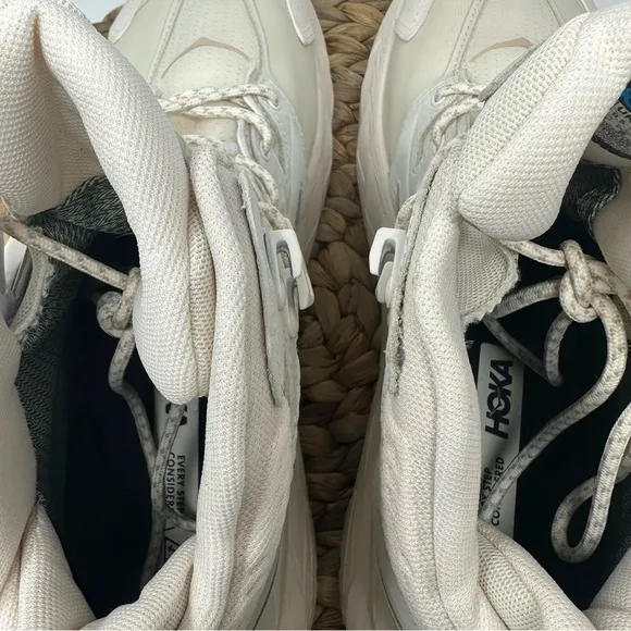 HOKA ONE Anacapa Mid GTX Trail Running Shoes Eggnog Shifting Sand Size 10 Womens