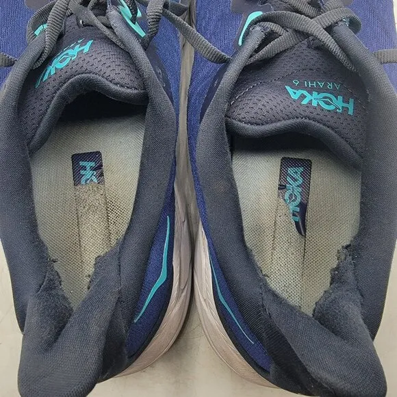 Hoka One One Arahi 6 Mens 12D Blue Athletic Shoes Casual Comfort Running Walking