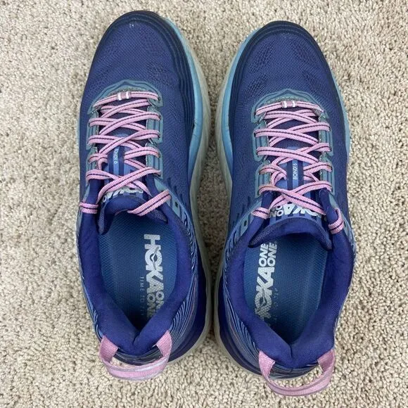 Hoka One One Bondi 6 Running Shoes - Blue &amp; Purple
