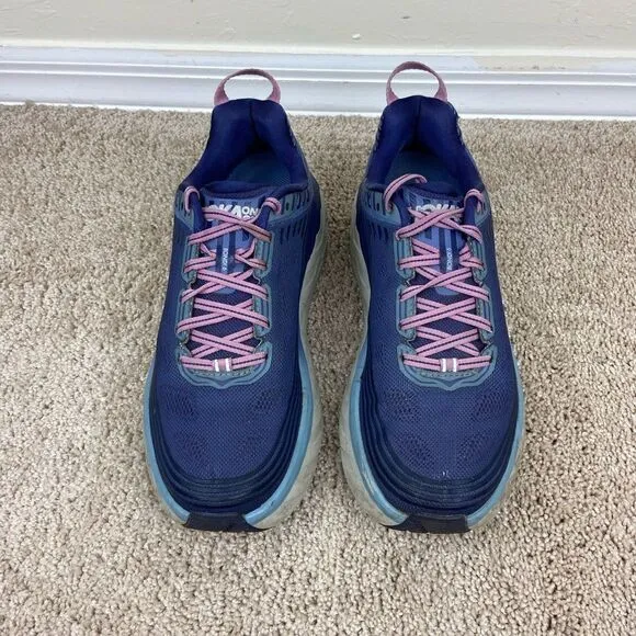Hoka One One Bondi 6 Running Shoes - Blue &amp; Purple