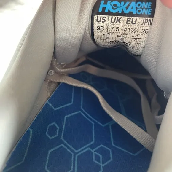 Hoka One One Bondi 8 Womens 9 Shoes Gray Running Sneaker Gym 1127952 HMLR