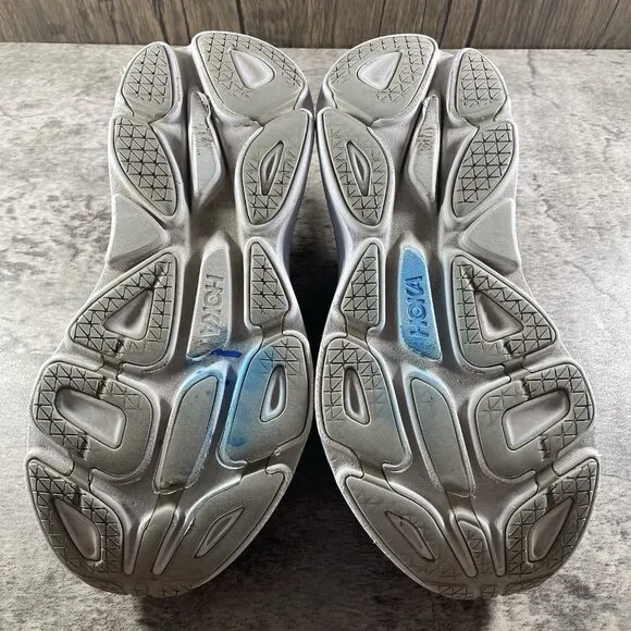 Hoka One One Bondi 8 Womens 9 Shoes Gray Running Sneaker Gym 1127952 HMLR