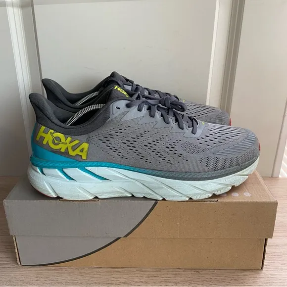HOKA ONE ONE CLIFTON 7 Running Shoes- Men 11.5