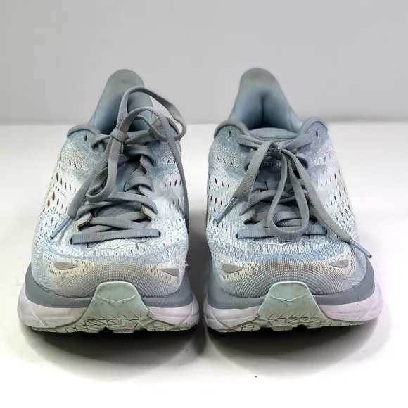 Hoka One One Clifton 8 running shoes grey orange 8