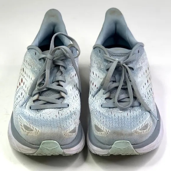 Hoka One One Clifton 8 running shoes grey orange 8