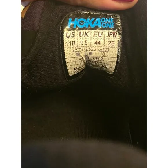 HOKA One One Clifton 9 Running Shoes Black/Copper Women's Size US11B