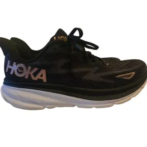 HOKA One One Clifton 9 Running Shoes Black/Copper Women's Size US11B