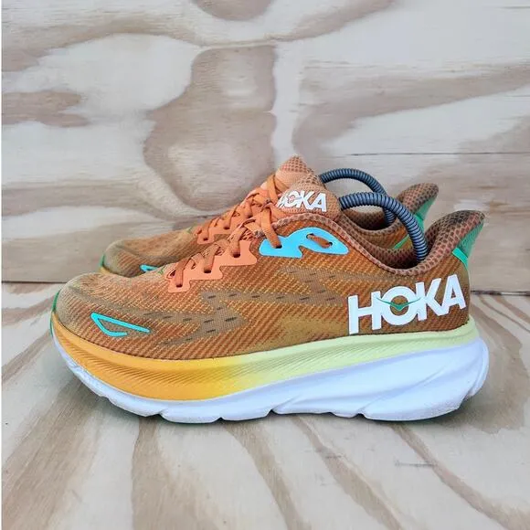 Hoka One One - Clifton 9 - Running Shoes - Orange - Women's - 9D - 1127895 SRSH