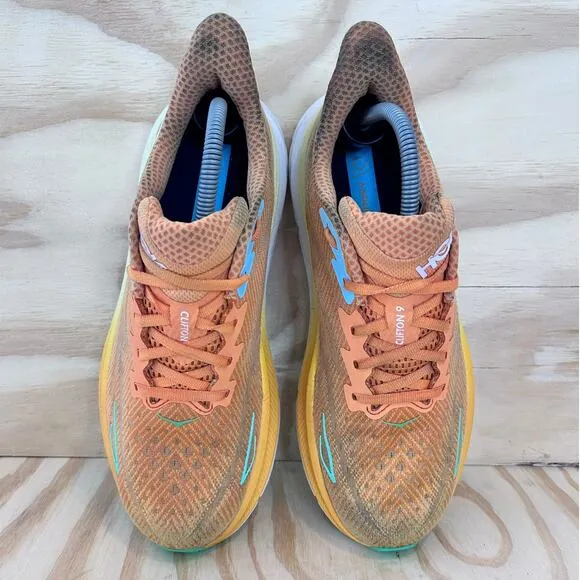 Hoka One One - Clifton 9 - Running Shoes - Orange - Women's - 9D - 1127895 SRSH