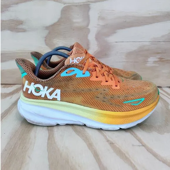 Hoka One One - Clifton 9 - Running Shoes - Orange - Women's - 9D - 1127895 SRSH