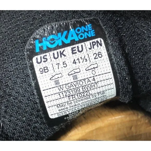 Hoka One One Gaviota 4 Shoes Womens Size 9 Athletic Running Jogging Black