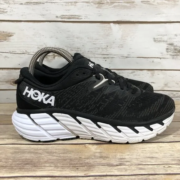 Hoka One One Gaviota 4 Shoes Womens Size 9 Athletic Running Jogging Black