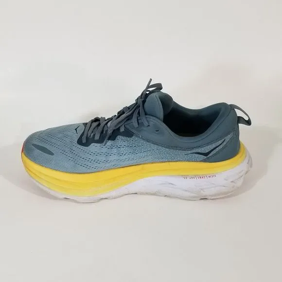Hoka One One Mens 11D Bondi 8 1123202 GBMS Blue Running Shoes Sneakers