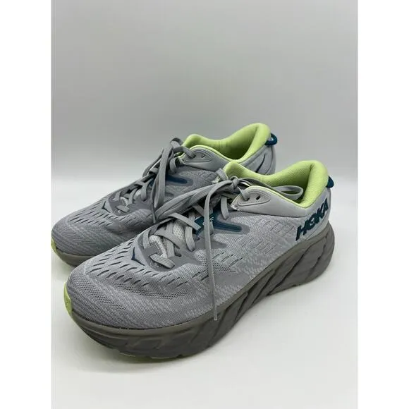 Hoka One One Mens Gaviota 4 Running Shoes Grey 1123189 HMBT Size 9.5D🛒