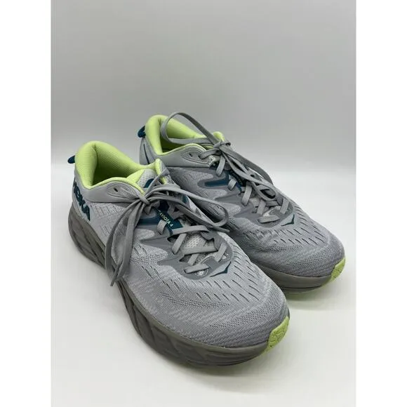 Hoka One One Mens Gaviota 4 Running Shoes Grey 1123189 HMBT Size 9.5D🛒