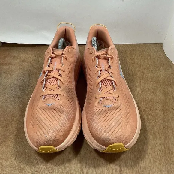 Hoka One One Rincon 3 Women Size 12 Orange  Running Shoes