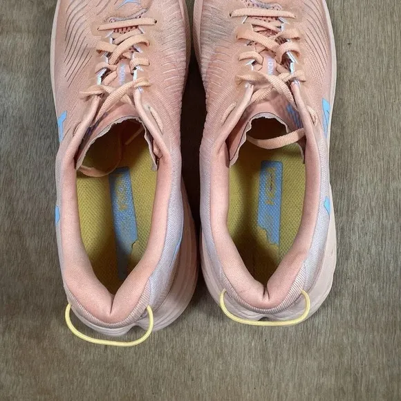 Hoka One One Rincon 3 Women Size 12 Orange  Running Shoes