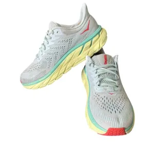 HOKA ONE ONE W CLIFTON 7 Running Sneakers Womens 7.5 Morning Mist