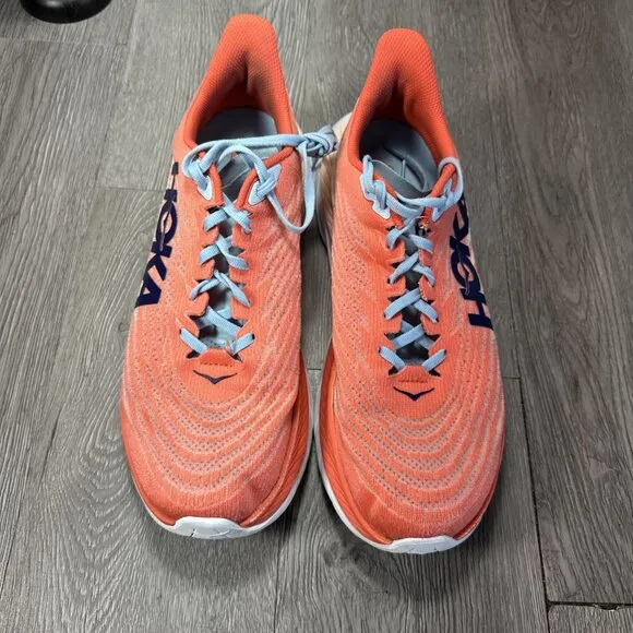Hoka One One Womens Mach 5 Running Shoes Camellia Peach Running Shoe Size 10.5 B