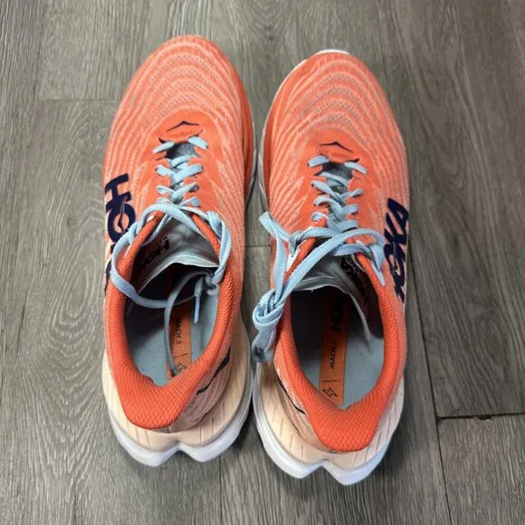 Hoka One One Womens Mach 5 Running Shoes Camellia Peach Running Shoe Size 10.5 B