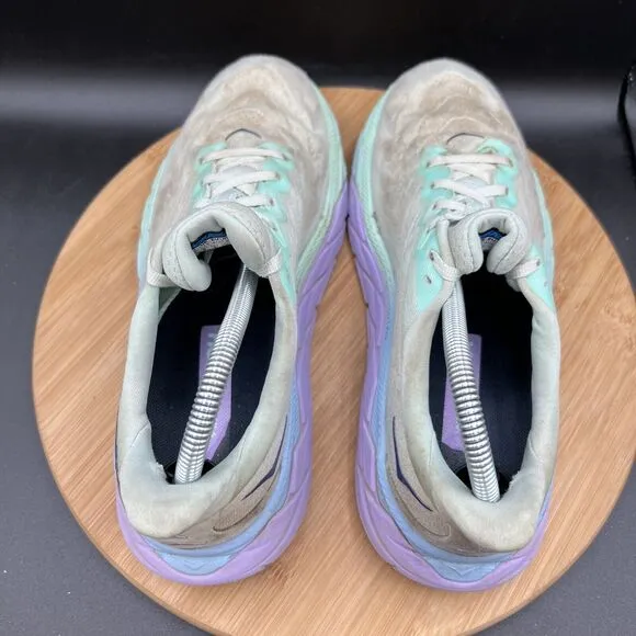 Hoka One One Women’s Size 9 D Arahi 6 1123195 SOLM Green Running Shoes Sneakers