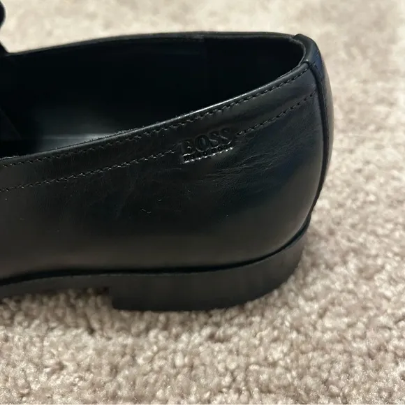 Hugo Boss Black Leather Dress Shoes Men’s Size 7 Black