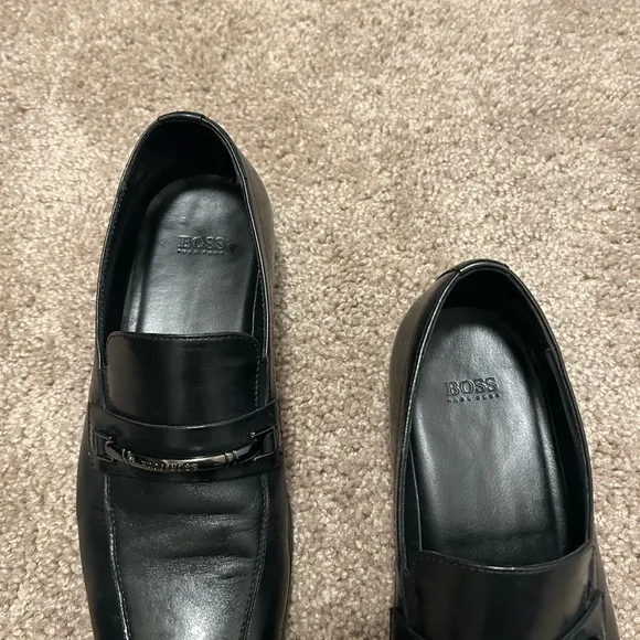 Hugo Boss Black Leather Dress Shoes Men’s Size 7 Black
