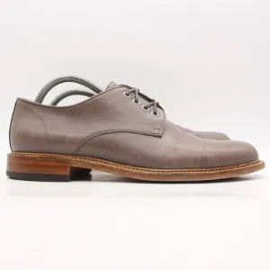 Hugo Boss Men's EU 43 Brown Gray Leather Dress Shoes Oxford Shoes Made In Italy