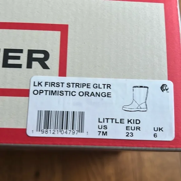 Hunter Kid’s Original First Classic Glitter Rain Boots