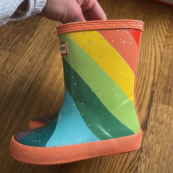 Hunter Kid’s Original First Classic Glitter Rain Boots