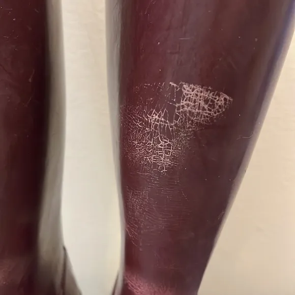 Hunter Purple Rain Boots Size 6