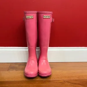 Hunter Tall Pink Rain Boots size 7