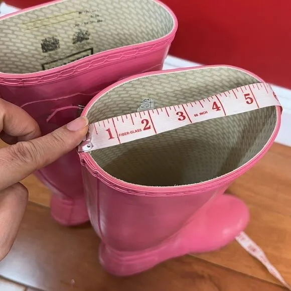 Hunter Tall Pink Rain Boots size 7