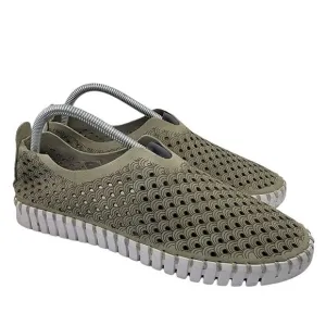 Ilse Jacobsen Tulip Light Weight Slip On Perforated Flat Sneakers Falcon EU 41