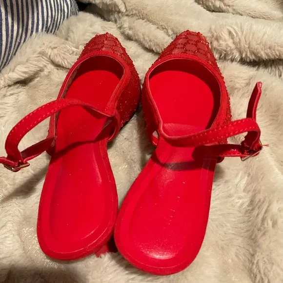 INC Elegant Red Slingback Heels