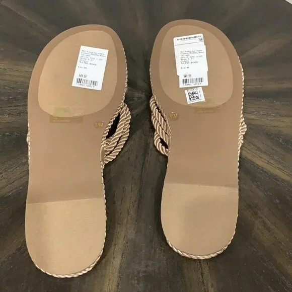 Inc sandals tan rope design size 11
