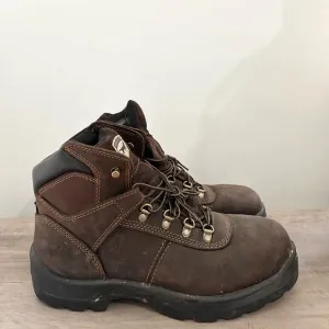 Irish Setter Ely Boots Men 12 Brown Leather Steel Toe Utility Work 6&quot; Red Wing