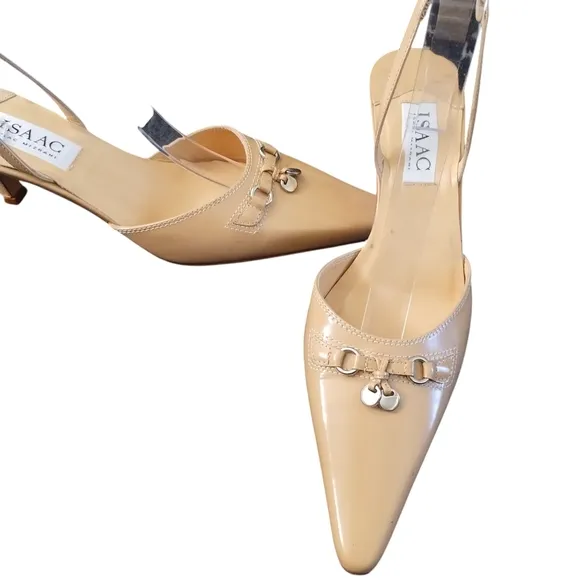 Isaac Mizrahi Women's Tan Slingback Heels