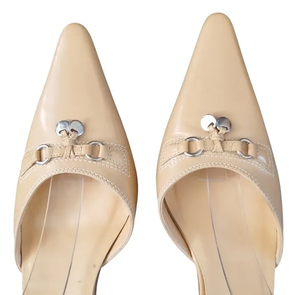 Isaac Mizrahi Women's Tan Slingback Heels