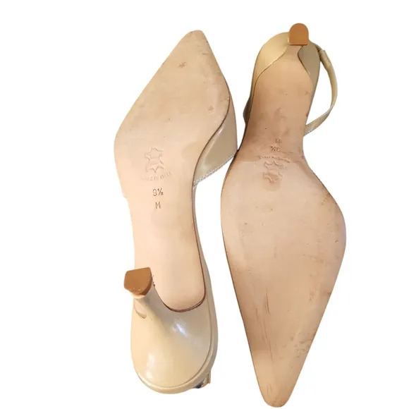 Isaac Mizrahi Women's Tan Slingback Heels